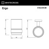 стакан whitecross ergo er2230gm для щеток, подвесной, стеклянный, оружейная сталь