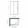 душевой уголок wasserkraft lopau 32s07l 120×90 см, профиль цвет хром, стекло прозрачное